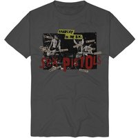 Sex Pistols T-Shirt Anarchy Tracklist S to 3XL for Men charcoal - Image 1