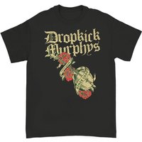 Dropkick Murphys T-Shirt Mandolin Roses S to XL for Men black