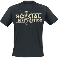 Social Distortion T-Shirt Checkered Skellie S to 3XL for Men black - Image 1