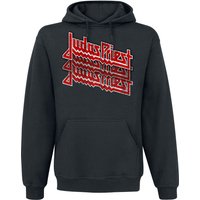 Judas Priest Hooded sweater Fading Repeat Logo S to XXL for Men black - Image 1