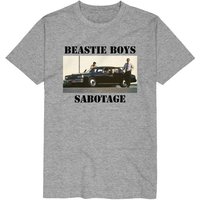 Beastie Boys T-Shirt Sabotage S to 3XL for Men mottled grey