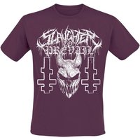 Slaughter To Prevail T-Shirt White Mask S to 4XL for Men burgundy - Image 1