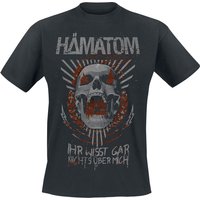 Hämatom T-Shirt Ihr wisst gar nichts über mich M to 4XL for Men black - Image 1