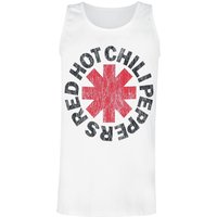 Red Hot Chili Peppers Tanktop Distressed Logo S to XXL for Men white - Image 1