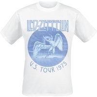 Led Zeppelin T-Shirt Tour 75 S to XXL for Men white - Image 1