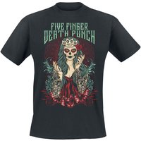 Five Finger Death Punch T-Shirt Lady Muerta S to 4XL for Men black - Image 1