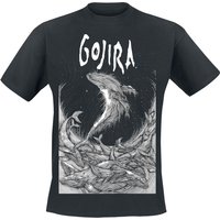 Gojira T-Shirt Woodblock Whales S to XXL for Men black - Image 1