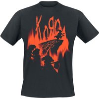 Korn T-Shirt Hopscotch Flame S to XXL for Men black - Image 1