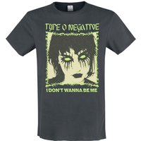 Type O Negative T-Shirt Amplified Collection I Don't Wanna Be Me S to 3XL for Men charcoal - Image 1