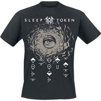 Sleep Token T-Shirt Logo Eye S to XL for Men black