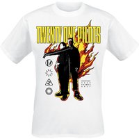 Twenty One Pilots T-Shirt On Fire S to XXL for Men white - Image 1