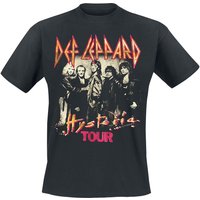 Def Leppard T-Shirt Hysteria Tour M to XXL for Men black