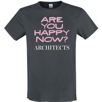 Architects T-Shirt Amplified Collection Are You Happy Now S to 3XL for Men charcoal - Image 1