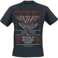 Van Halen T-Shirt World Invasion Tour 1980 S to 3XL for Men black - Image 1