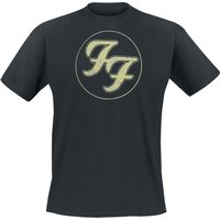 Foo Fighters T-Shirt Logo In Circle S to XXL for Men black