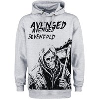 Avenged Sevenfold Hooded sweater Scheleton S to XXL for Men mottled grey - Image 1