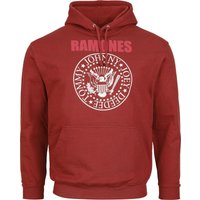 Ramones Hooded sweater Classic Crest S to XXL for Men red
