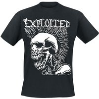 The Exploited T-Shirt Mohican Skull S to XXL for Men black