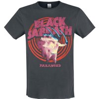 Black Sabbath T-Shirt Amplified Collection Paranoid S to XXL for Men charcoal