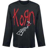 Korn Long-sleeve Shirt Hopscotch Tracklist M to XXL for Men black - Image 1