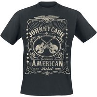 Johnny Cash T-Shirt American Rebel S to 4XL for Men black