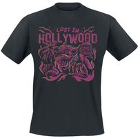 Lost In Hollywood T-Shirt Wolf S to XXL for Men black - Image 1