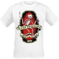 Social Distortion T-Shirt Por Vida S to 3XL for Men white