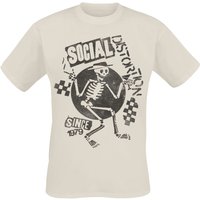 Social Distortion T-Shirt Checkered Skelly S to XXL for Men natural
