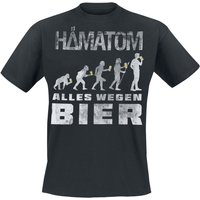 Hämatom T-Shirt Bier S to 4XL for Men black