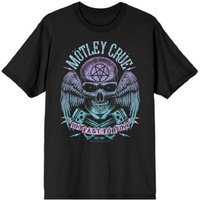 Mötley Crüe T-Shirt 2 Fast 4 Love M to L for Men black