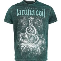 Lacuna Coil T-Shirt Oxygen S to 4XL for Men petrol - Image 1