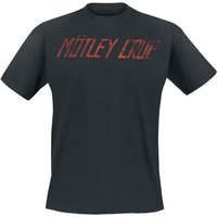 Mötley Crüe T-Shirt Distressed Logo S to XXL for Men black - Image 1