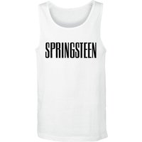 Bruce Springsteen Tanktop Logo M to XXL for Men white - Image 1