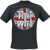 The Who T-Shirt Distressed Union Jack M to XXL for Men black - Image 1