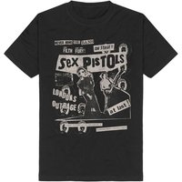 Sex Pistols T-Shirt London's Outrage S to XXL for Men black - Image 1