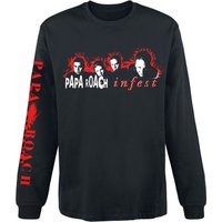 Papa Roach Long-sleeve Shirt Infest Photo S to XXL for Men black - Image 1