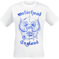 Motörhead T-Shirt England Blue Texture S to 4XL for Men white