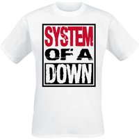 System Of A Down T-Shirt Triple Stack Box S to XXL for Men white - Image 1