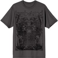 Lamb Of God T-Shirt Skull Altar S to 4XL for Men charcoal