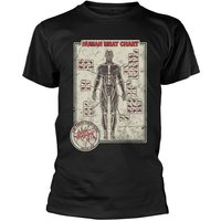 Cattle Decapitation T-Shirt Human Meat Chart S to XXL for Men black - Image 1