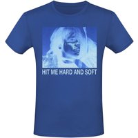 Billie Eilish T-Shirt HMHAS Gradient Portrait S to XXL for Men blue - Image 1