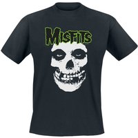 Misfits T-Shirt Green Skull S to XXL for Men black - Image 1