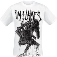 In Flames T-Shirt Big Creature S to XXL for Men white