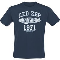 Led Zeppelin T-Shirt NYC 1971 M to XXL for Men blue - Image 1