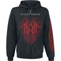 Sleep Token Hooded zip Portrait Zip S to XL for Men black - Image 1