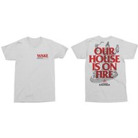 In Hearts Wake T-Shirt Our House is on Fire S to XXL for Men white - Image 1