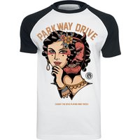 Parkway Drive T-Shirt Devil Tricks S to XXL for Men black-white