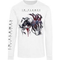 In Flames Long-sleeve Shirt Come Clarity Lyrcis S to XXL for Men white - Image 1