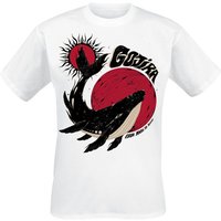 Gojira T-Shirt Whale Sun Moon S to XXL for Men white