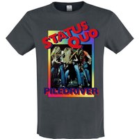 Status Quo T-Shirt Amplified Collection Piledriver S to XXL for Men charcoal - Image 1